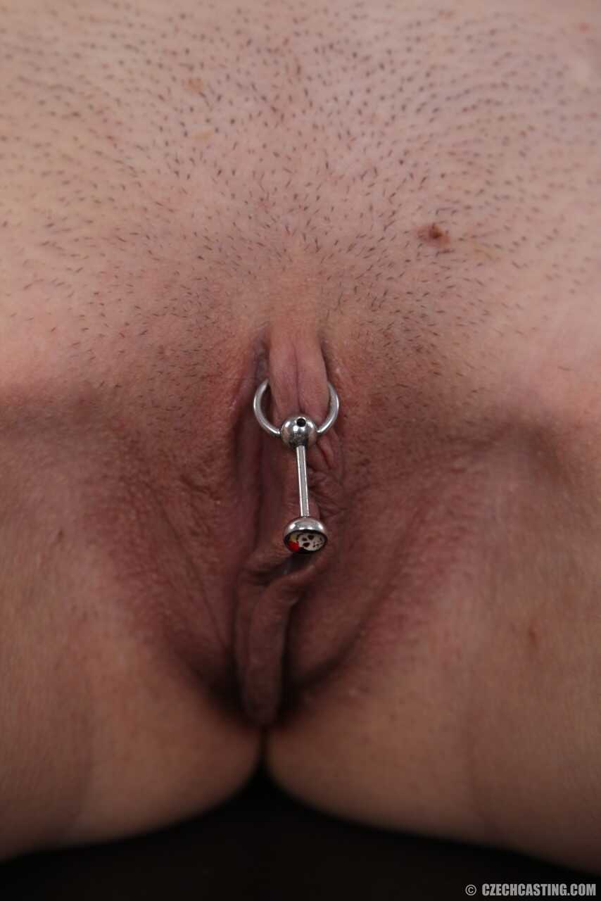Kristyna's Hopeful Amateur Audition: Shedding Her Sexy Underwear for a Spreading Pierced Pussy - Kristyna