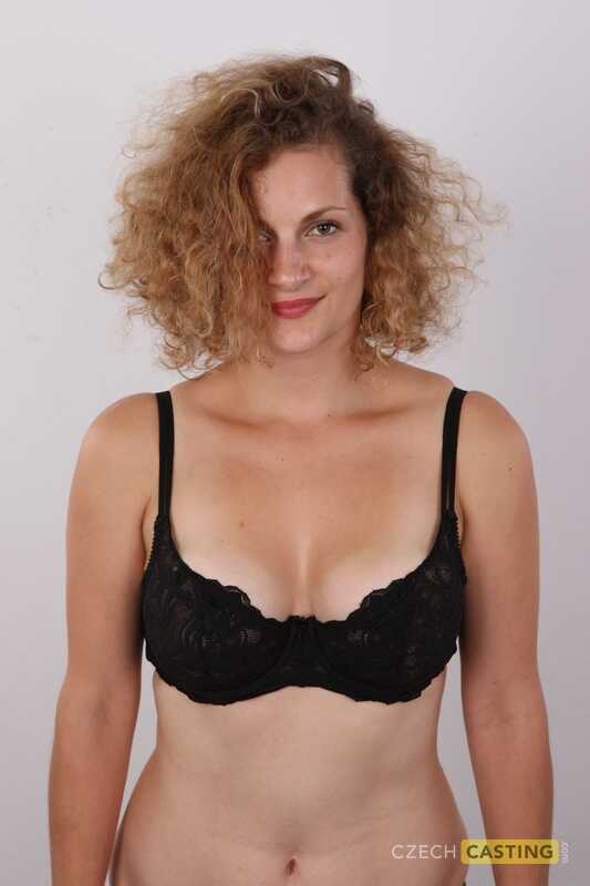 Adela's Big Natural Curly Hair and Huge Titties Get Bare Naked for the First Time on Camera! - Adela