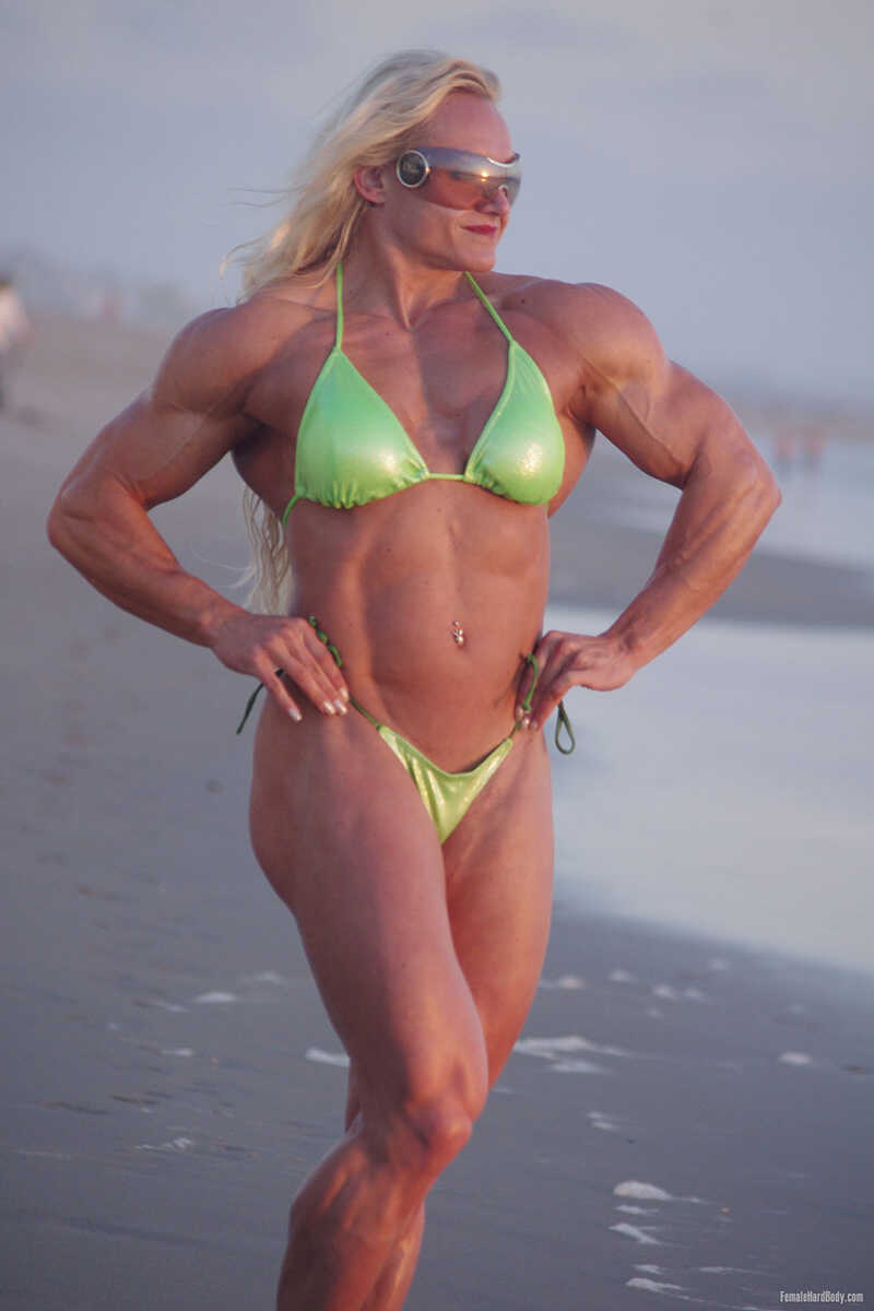 Blonde Bodybuilder Brigita Brezovac Shows Off Her Beach Body in a Revealing Bikini - Brigita Brezovac