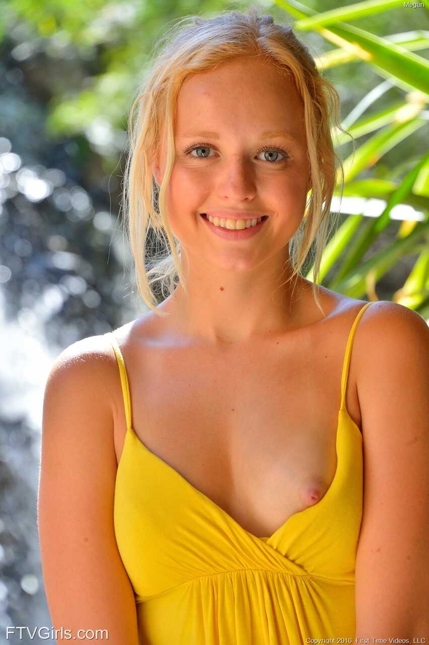 Megan's Secret Desires: The Horny Blonde Teen Lifts Her Short Skirt to Masturbate with a Dildo - Megan