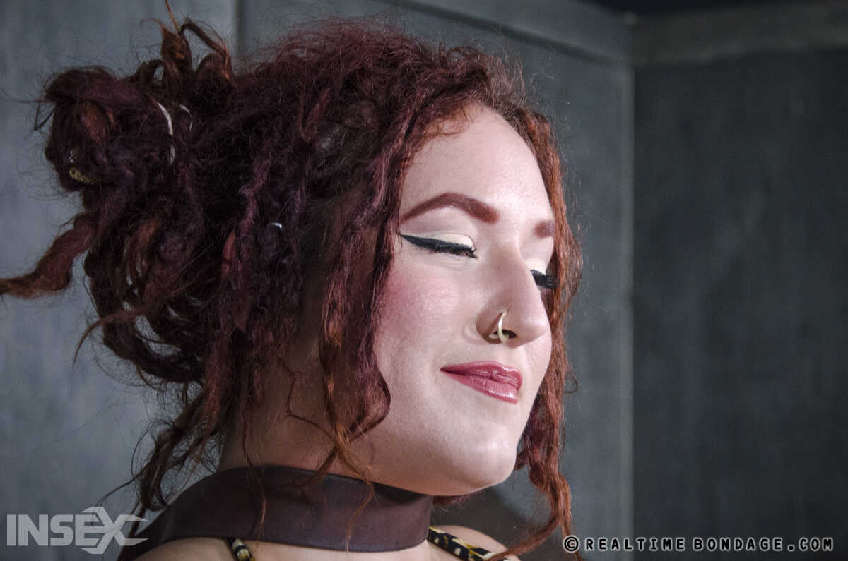 Fat redhead Mimosa gets her makeup smudged during intense BDSM games with her hot dominant partner - Mimosa