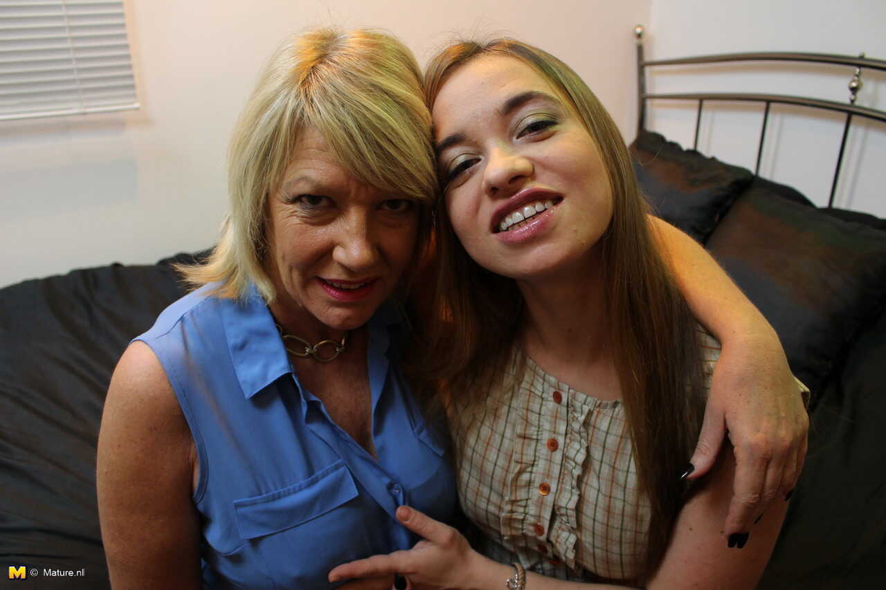 Olga the Curvy Brit Housewife: Handcuffed Chubby Blonde Lesbians in Full Suits - Olga Cabaeva