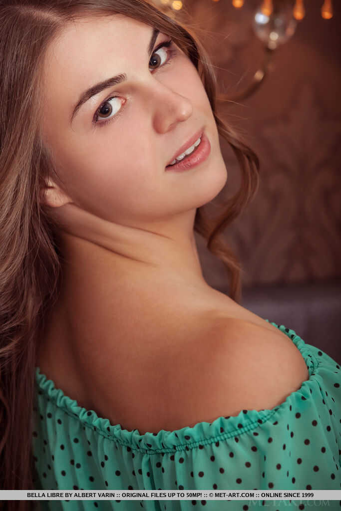 Beautiful Teen Bella Libre's Exposed White Panties and Open Legs - Bella Libre