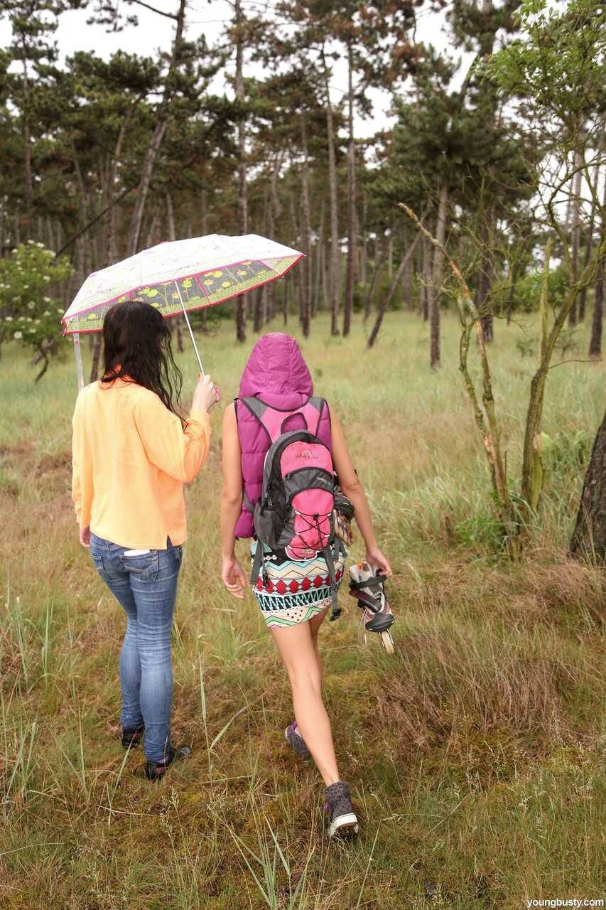 Wet and Wild: Dykes in the Woods with Dildos, Hiking Boots and a Hefty Helping of Hot Lesbian Action! - Daphne Angel, Suzy...