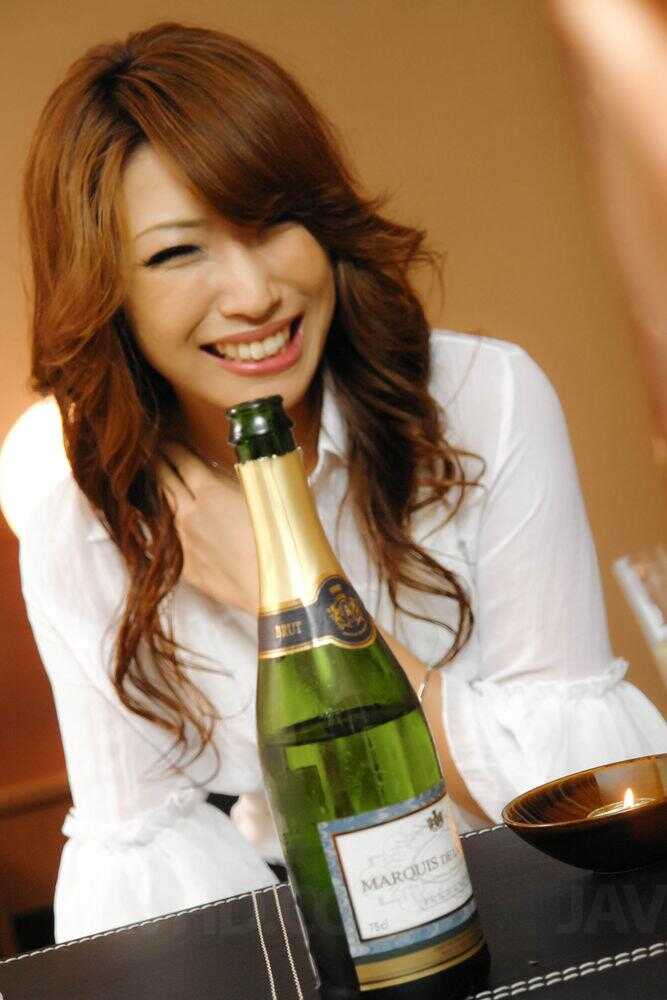 Redhead Aya Sakuraba's Messy Twat Gets Filled with Cum in a Hot Japanese Sex Scene! - Aya Sakuraba