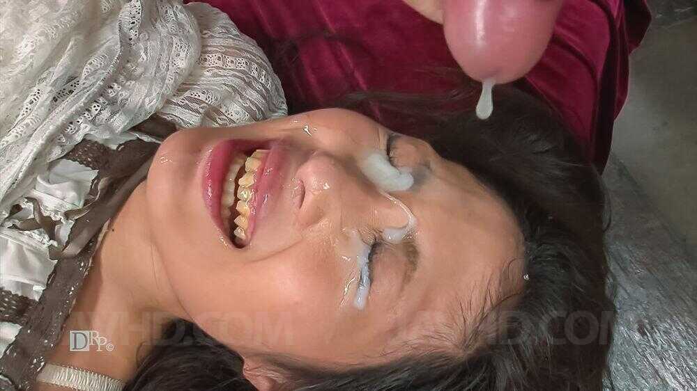 Japanese Girl Aoi Miyama Concludes an Intense Gangbang with a Faceful of Cum - Aoi Miyama