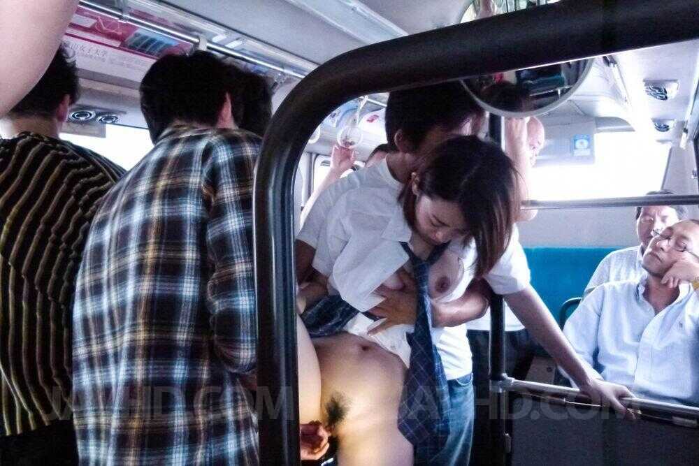Public Bus Blowjob with Yuna Satsuki Groped and Giving Head on a Crowded Bus! - Yuna Satsuki