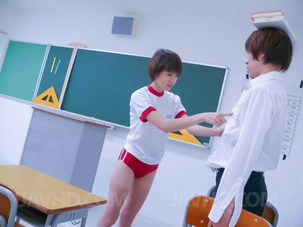 Akina's Hairy Jailbait Pussy Gets Screwed by her Hairy Teacher in the Japanese High School Classroom