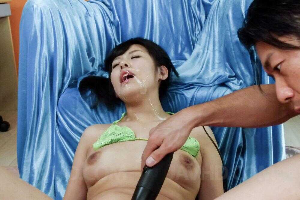 Japanese Teacher's Cumshots on Pursed Lips while Being Masturbated by Miyuki Nonomura - Miyuki Nonomura