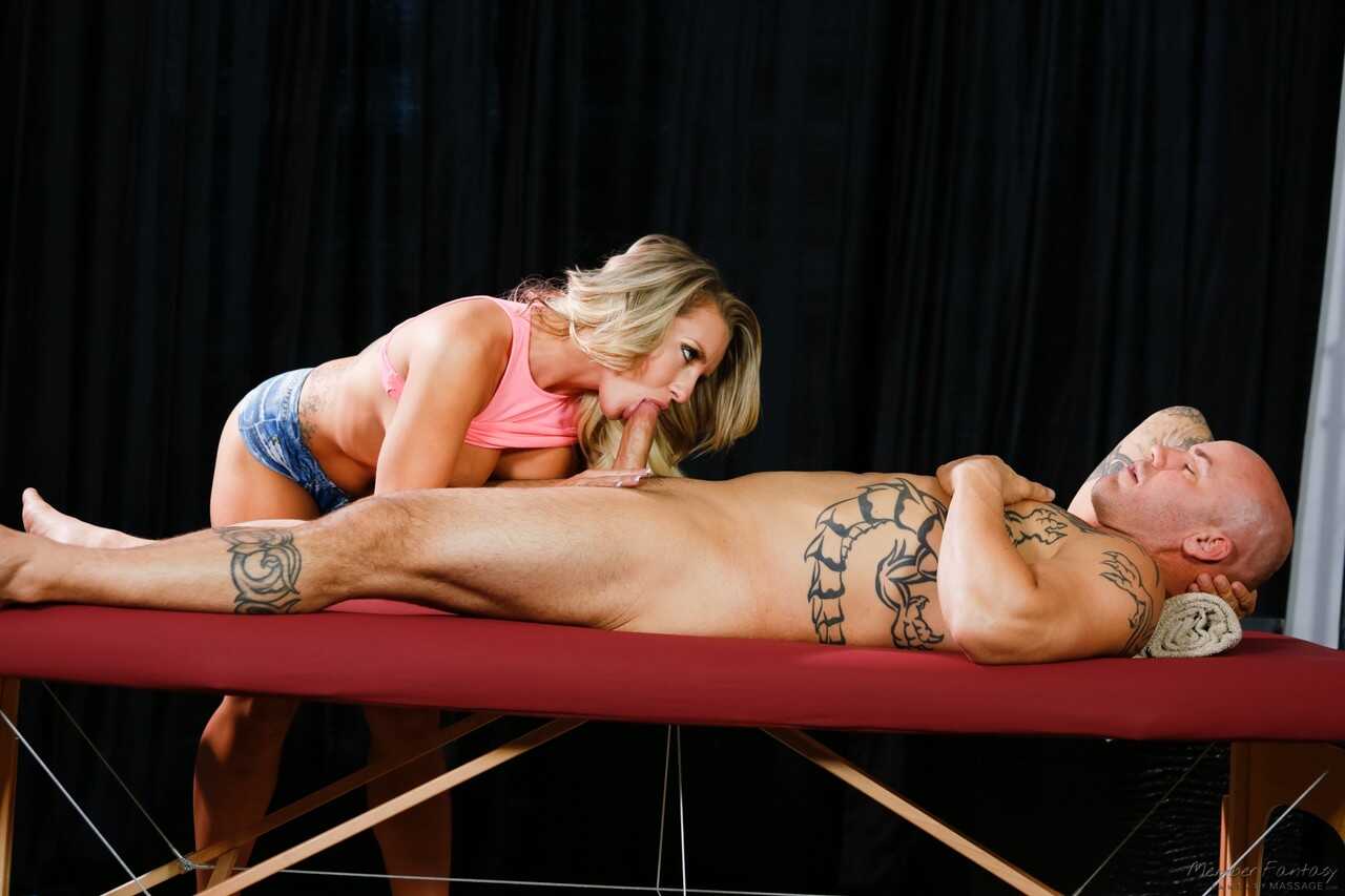 Busty Masseuse Cali Carter Gives a Double Penetration Massage to Two Lucky Men in Her Studio - Cali Carter, Eric Masterson...