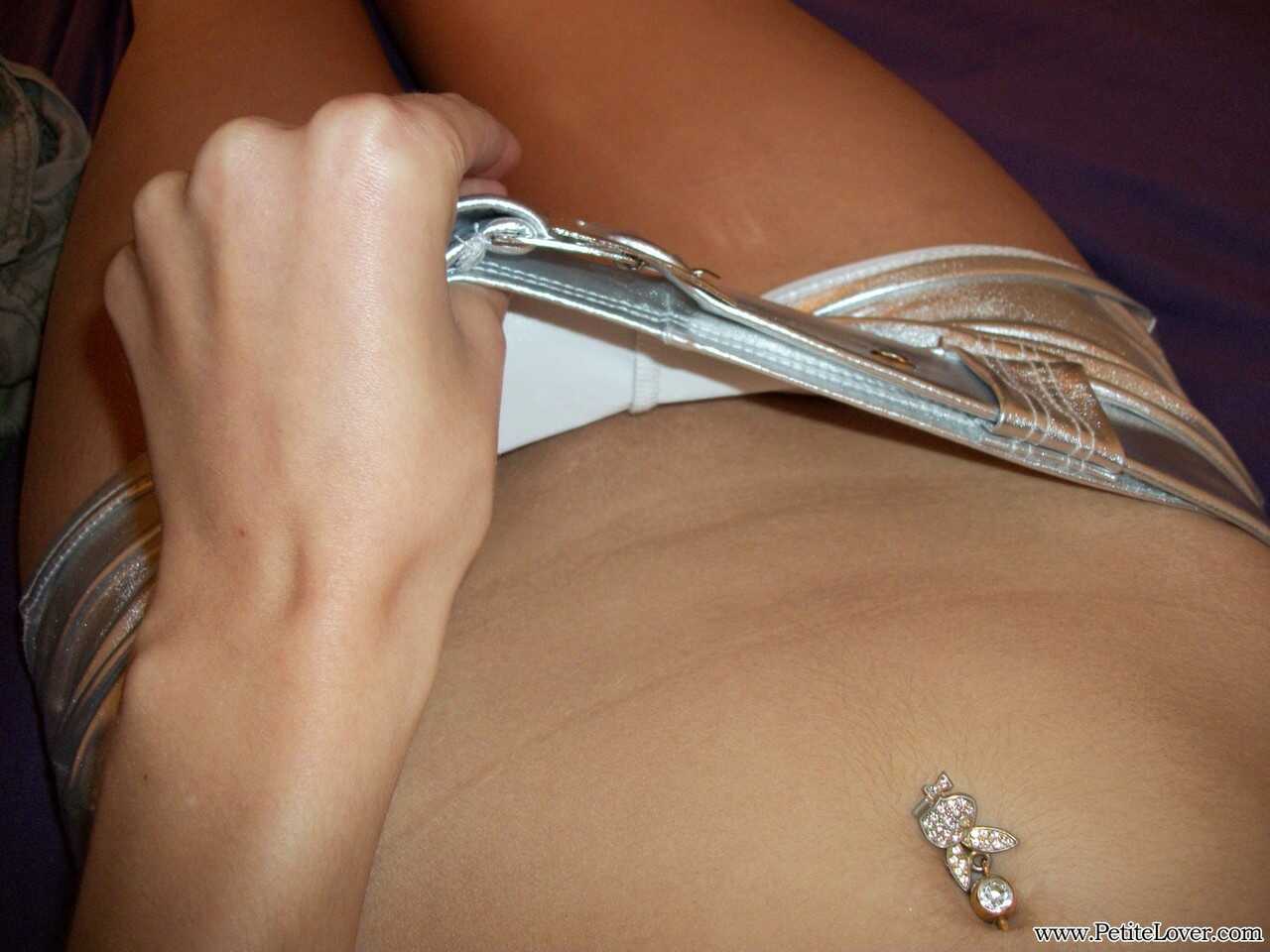 Naughty Nerd: Elle Blue's Exposed Tits and Micro Shorts in Racy Selfies - Elle Blue