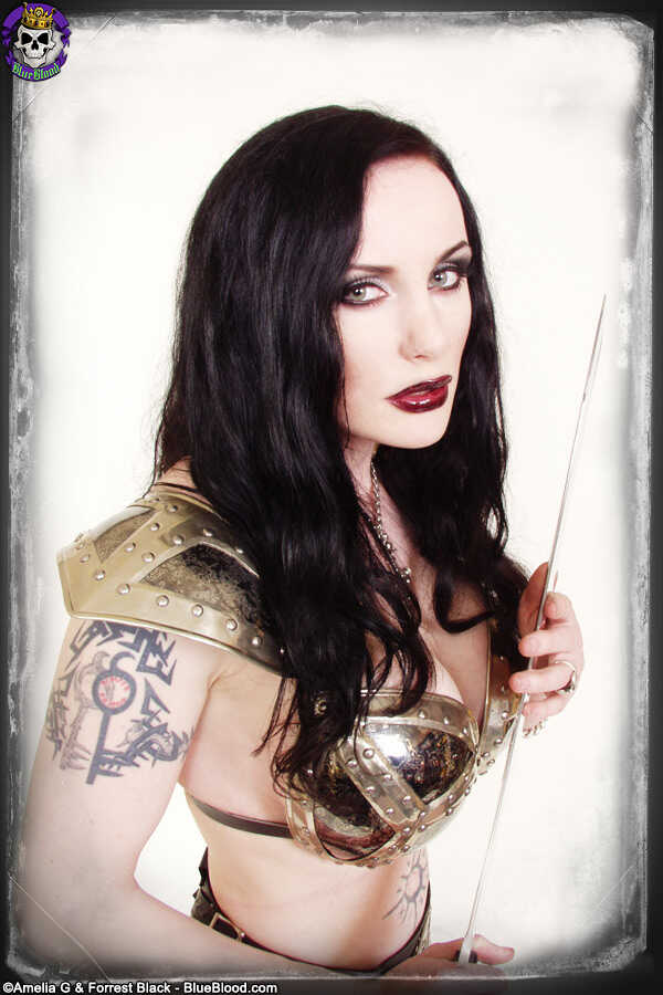 British Model Morrigan Hel's Armor-Plated Fantasy Wear Reveals Her Bare Ass - Morrigan Hel