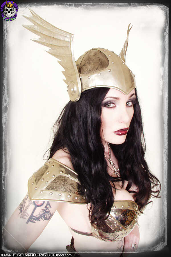 British Model Morrigan Hel's Armor-Plated Fantasy Wear Reveals Her Bare Ass - Morrigan Hel