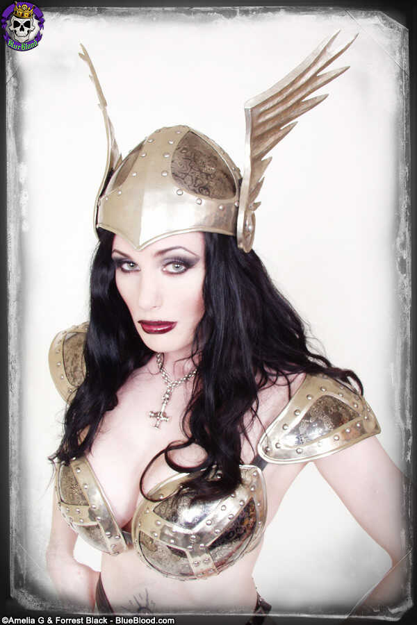 British Model Morrigan Hel's Armor-Plated Fantasy Wear Reveals Her Bare Ass - Morrigan Hel