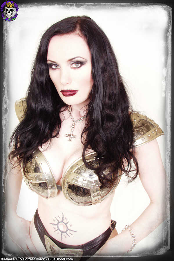 British Model Morrigan Hel's Armor-Plated Fantasy Wear Reveals Her Bare Ass - Morrigan Hel