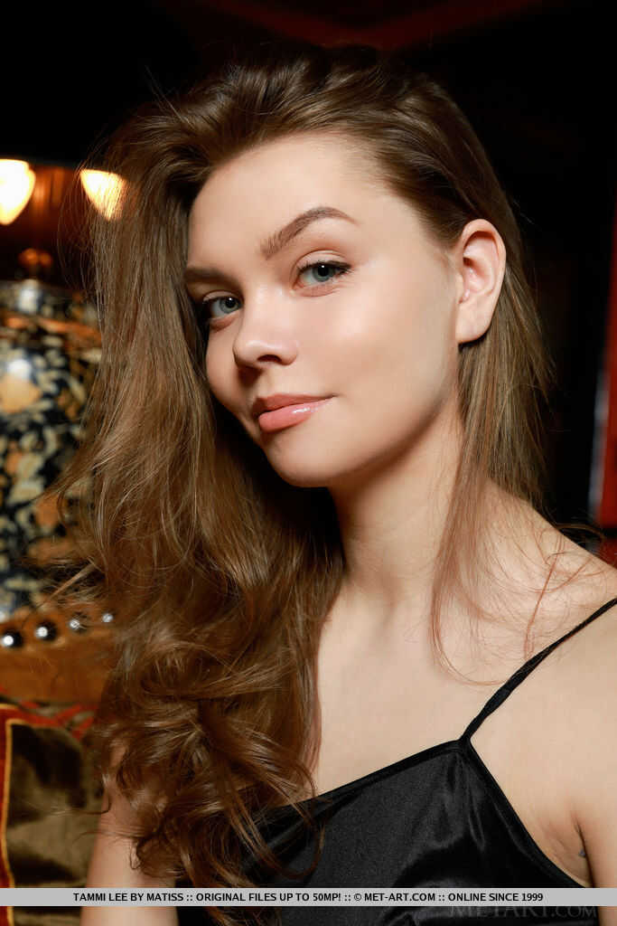 Blushing Beauty: The Sensual Russian Teen Tammi Lee Strips Off Her Black Dress For A Night Of Seductive Posing - Tammi Lee