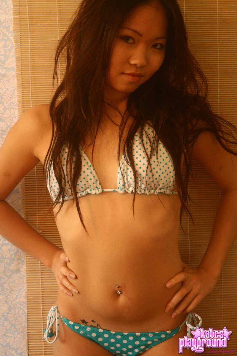 Unleashing Her Tiny Bikini-Clad Assets: Adorable Asian Teen Grace's Sizzling Summer Fun!