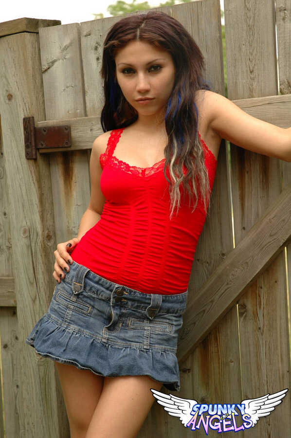 Flashing Little Angel's Sweet Teatits and Perfect Teen Body outside while Undressing to Show her Brazilian Ass - Ange...