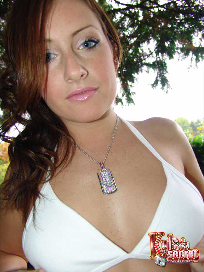 Barely Legal Kylie Exposes Her Panty-Clad Thong Under The Shade Of A Tree! - Kylie