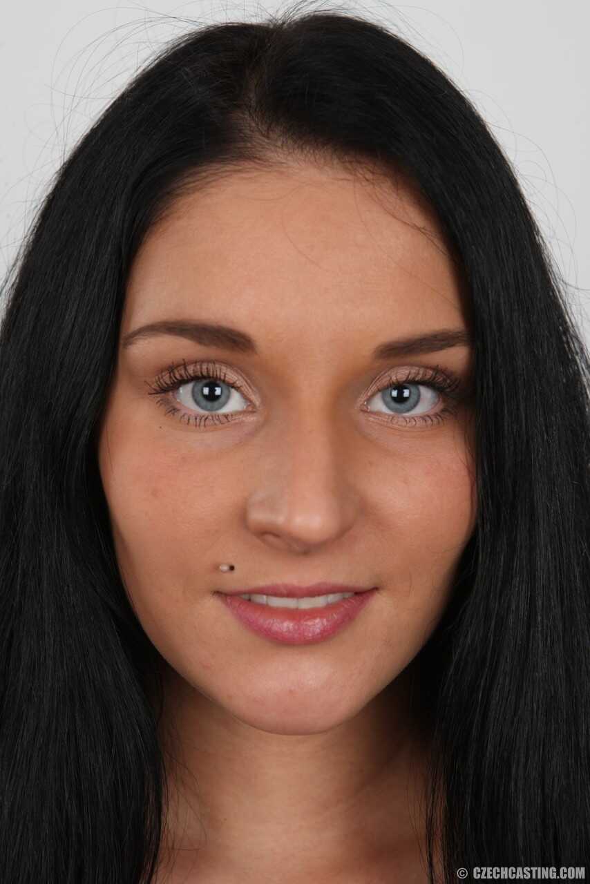 Black-haired beauty Lucie shows off her tats and ta-tas to score a porn contract! - Lucia Denville