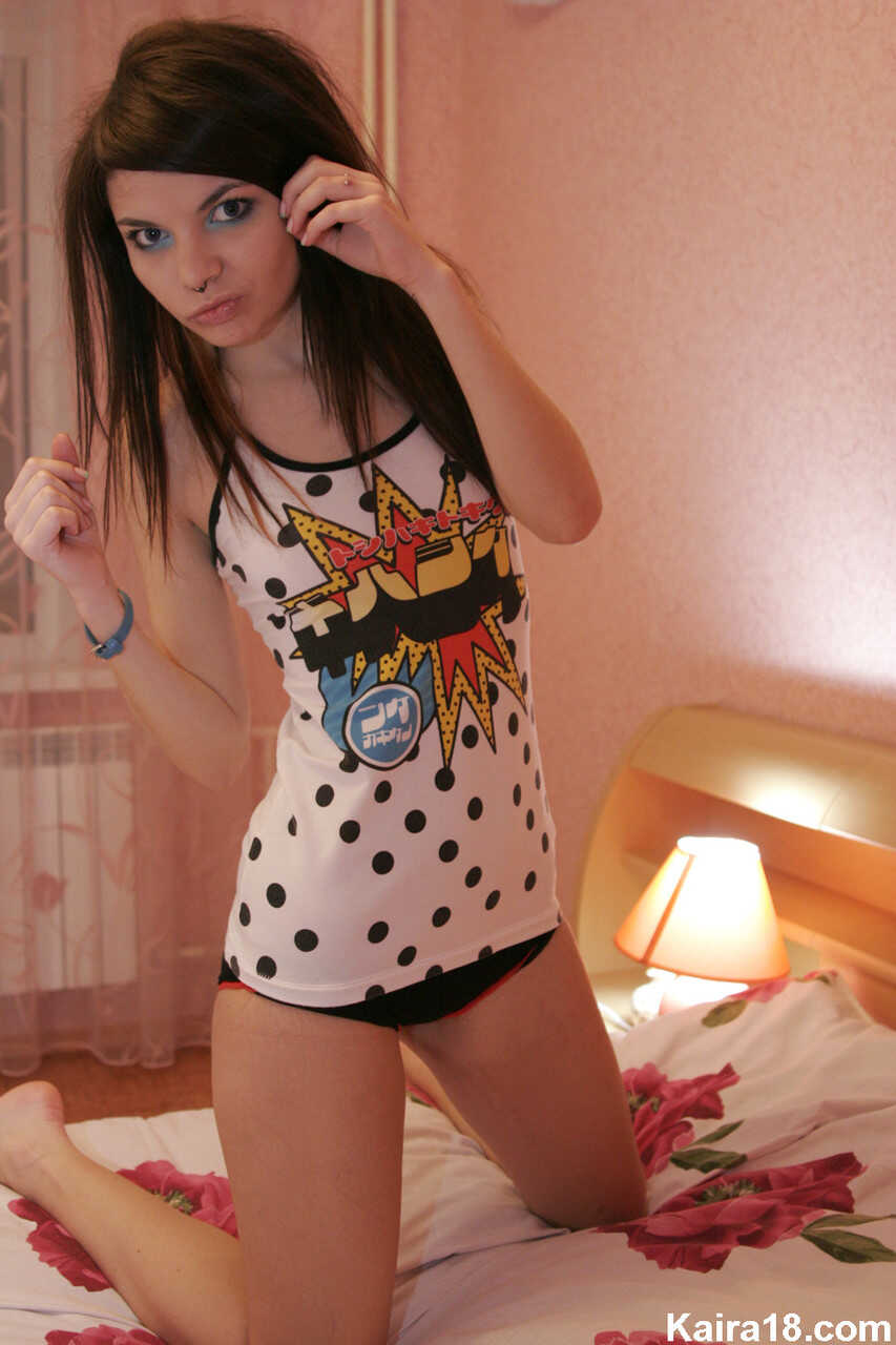 Tiny Teen Kaira's Bedroom Exposé: Her First Time Baring Her Tiny Boobs and Skinny Petite Teen Body for the Camera - ...