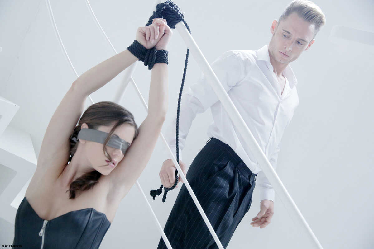 Bound and Blindfolded, Marcello Ravishes Little Caprice's Virgin Pussy with Hardcore Fucking in BDSM Session - Marcel...