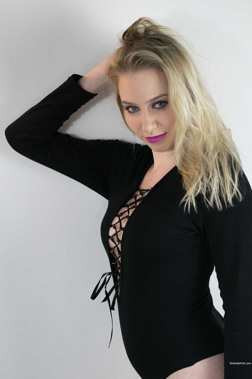 Grace Harper's Twat Exposed in Stocking-Clad Slutty Onesie - Grace Harper