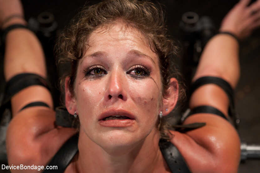 Submissive in Handcuffs: Caucasian Girl's Pain Threshold Tested in BDSM Bondage Scene - Felony