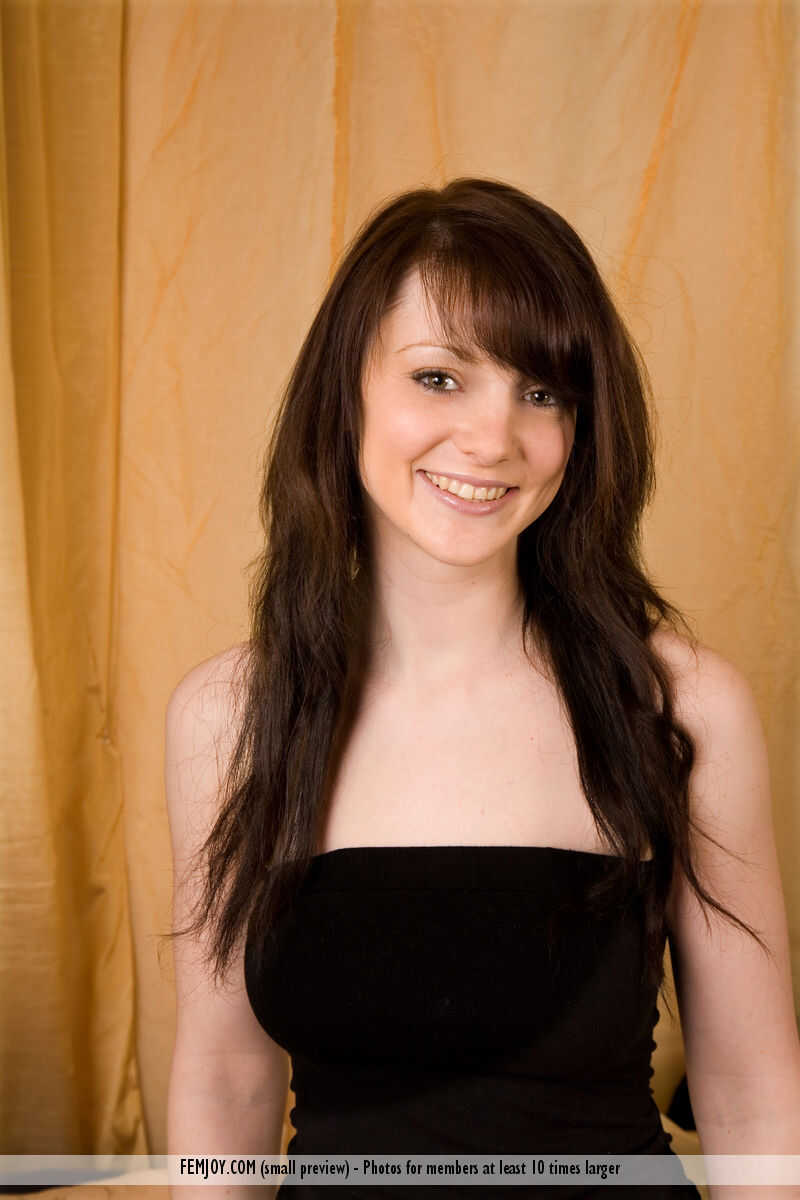 One Night Stand with Aideen the Sexy Brunette in Black Lingerie & Stockings - Aideen