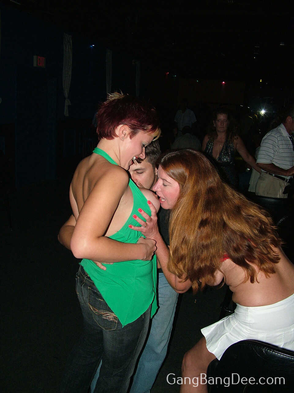 Mature Woman Dee Delmar Gets Down and Dirty with Two Lesbian Swingers at the Club - Dee Delmar