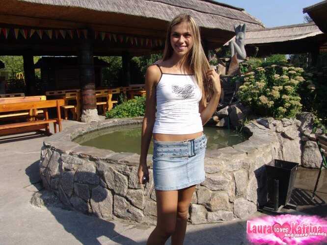 Milk Shaked Slurp by Katrina's Denim Skirt - Katrina