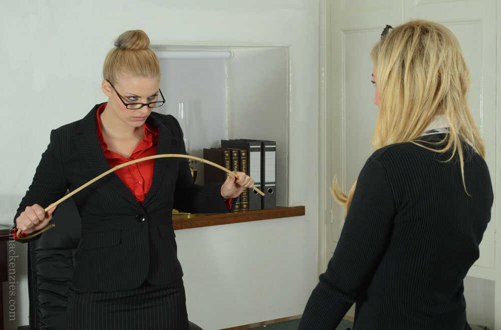 Deputy Headmistress Drogan Disciplines Misbehaving Schoolgirl Stephanie Wright In Her Sexy Teacher Outfit - Stephanie Wrig...