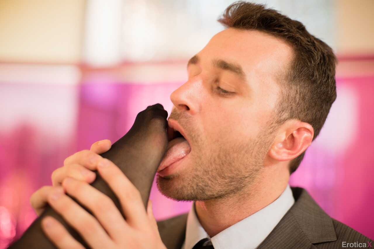 Beautiful teen Lana Rhoades seduces a businessman in lingerie and hosiery  turns into  Seducing Businessman with Sexy Ling...