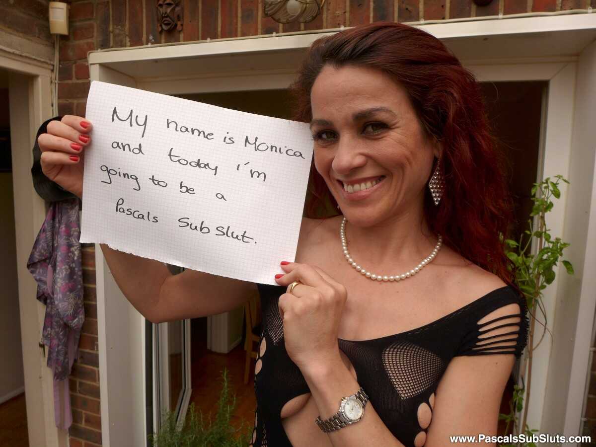 Monica Bollocksy's Fetish Whore Outfit Exposed Skinny Mature Amateur Redhead Stockings Spreading Pussy Mature - Monic...