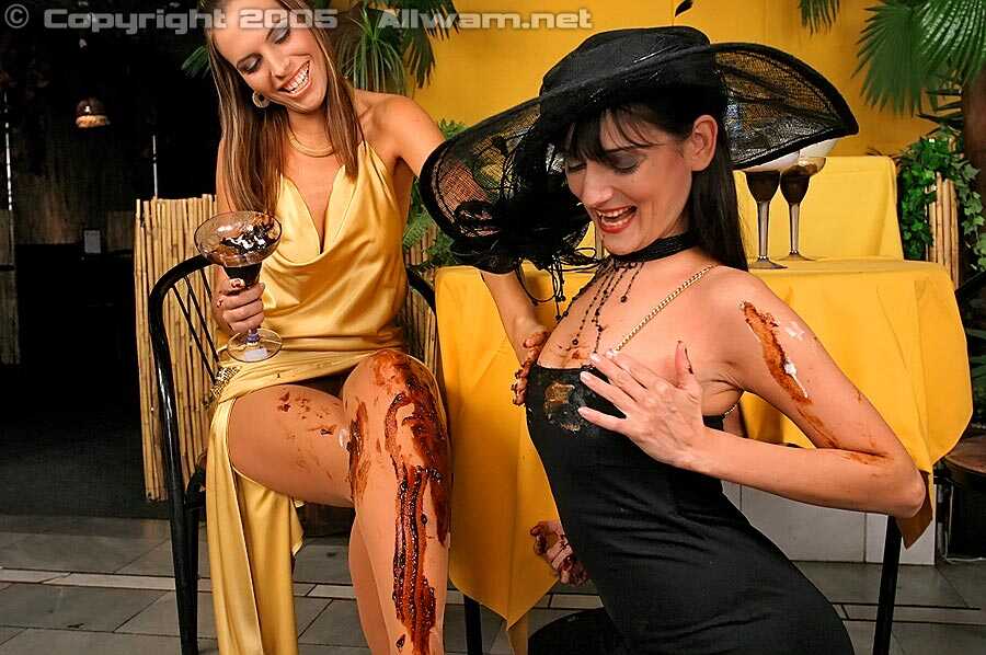 Messy Food Fight: Fully Clothed Women Cover Each Other In Chocolate, Pies, And More! - 