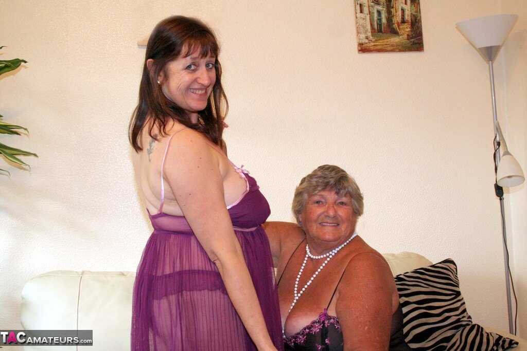 Granny Lesbians Gone Wild: Obese British nan Grandma Libby and her Fat Girlfriend's Lesbian Adventures