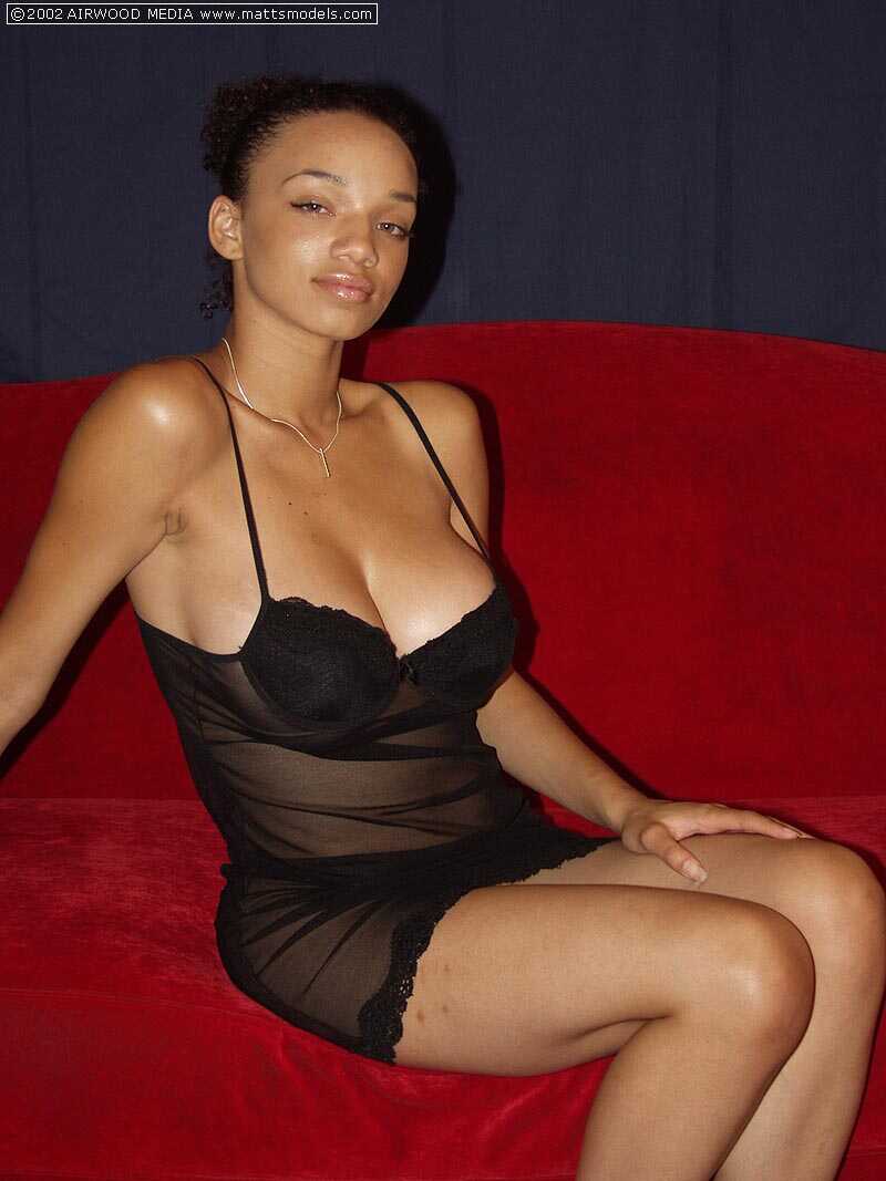 Ebony Goddess Gia unleashes her massive naturals from sheer lingerie to get naked - Gia Lashay