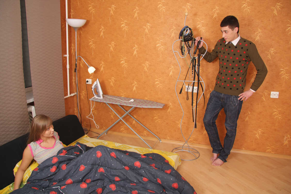 Young Maria's Submission to Bondage and Cum in Front of Dominant Boyfriend Ronald - Maria, Filip, Ronald