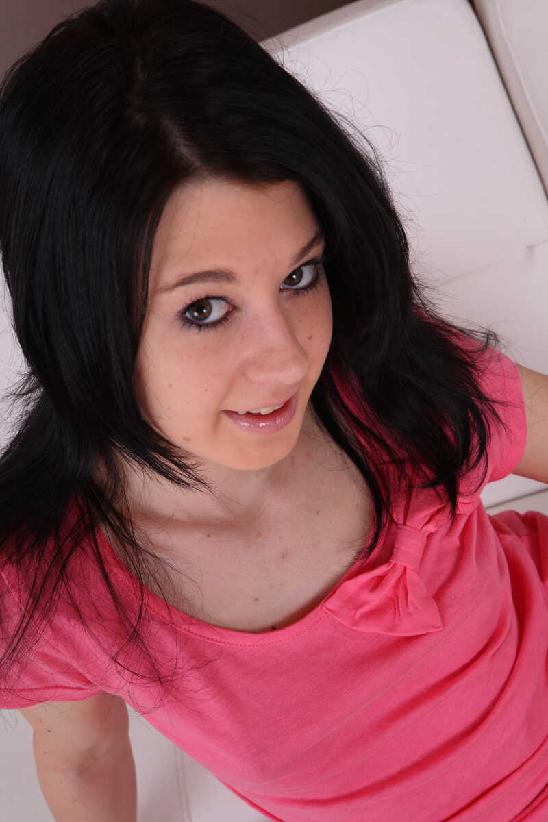 Exploring Her Young Flesh: Dark Haired Teen Sarah Lollypop Gets Naked and Masturbates on a Futon - Sarah Lollypop