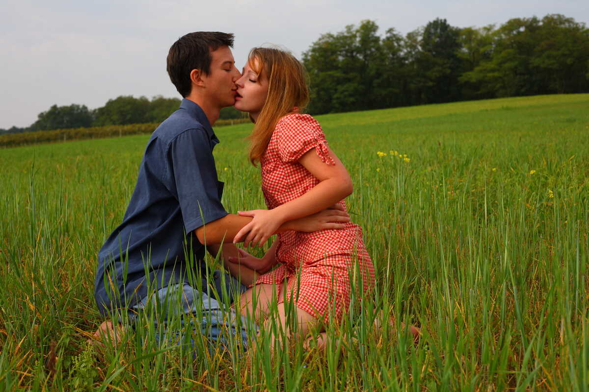 Rough Riding: A Young Couple Get Lusty In The Hay Field With Aneta And Ales