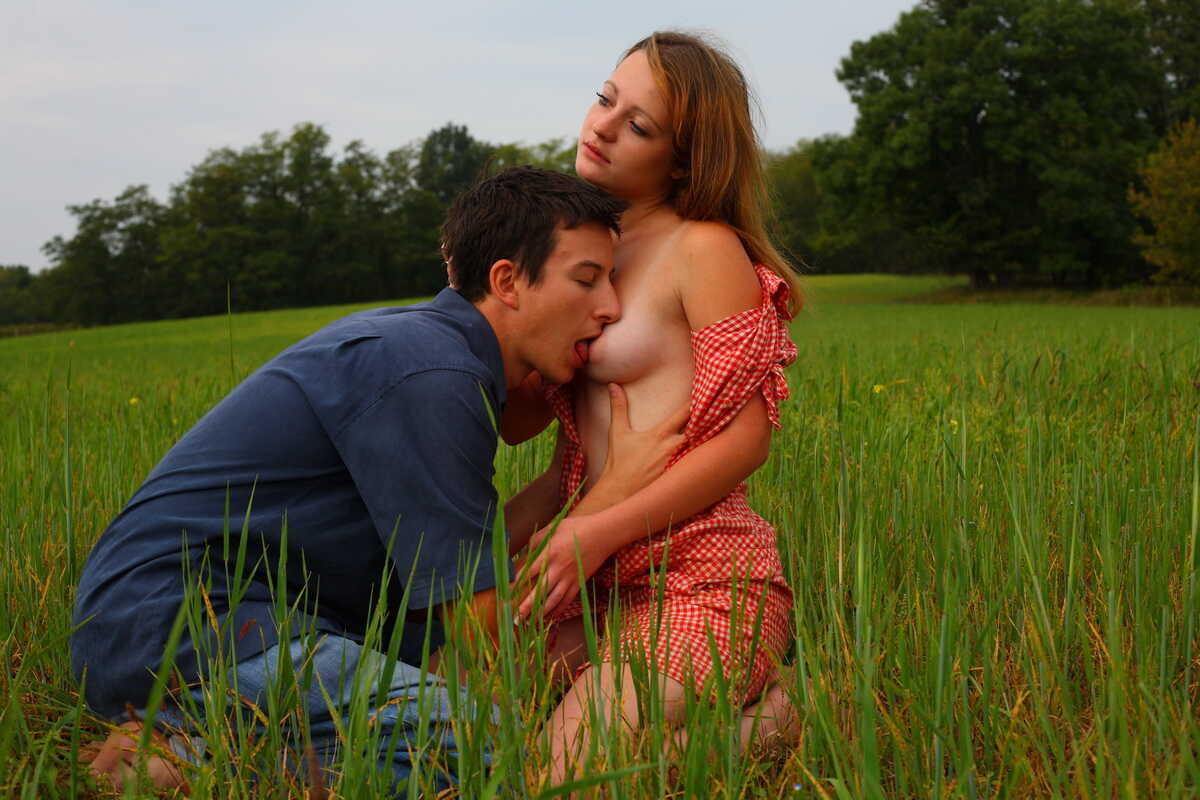 Rough Riding: A Young Couple Get Lusty In The Hay Field With Aneta And Ales - Aneta, Ales