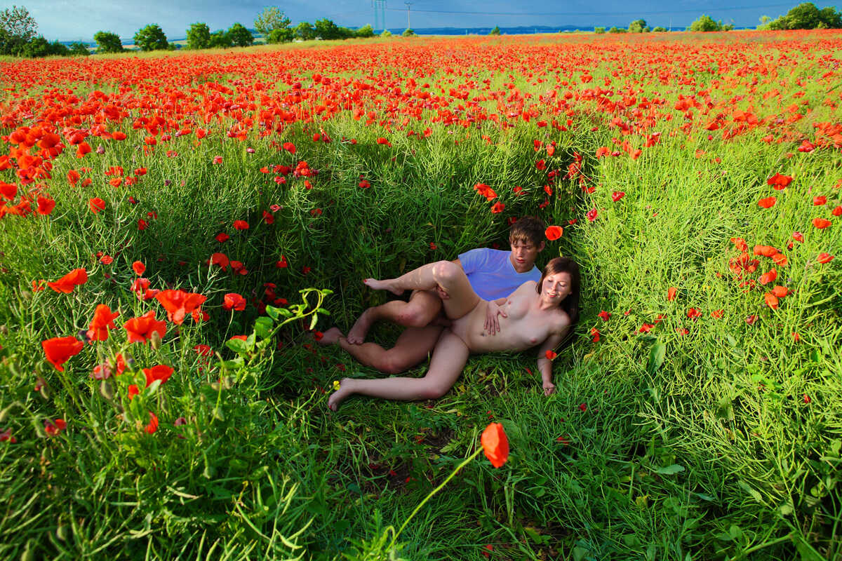 Blossoming Love: A Springtime Romp with Blooming Flowers and Young Passion - Alka, Fill
