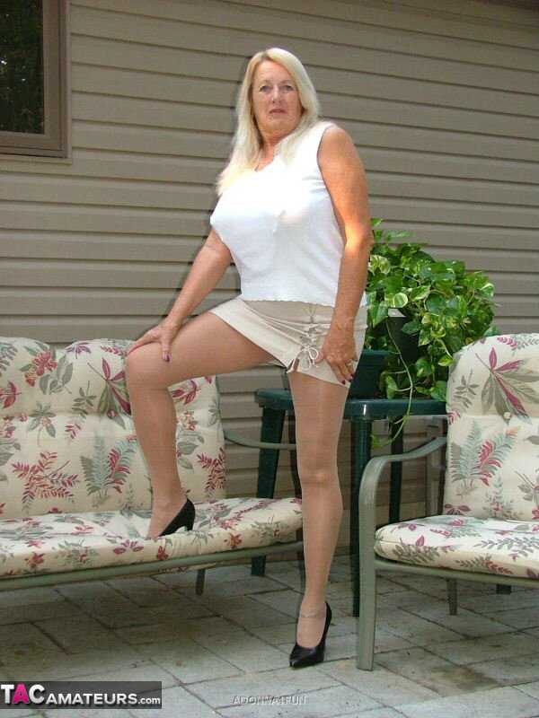 Pierced and Tortured: Adonna's Outdoor Adventures with her Mature Pussy and Nipples - Adonna
