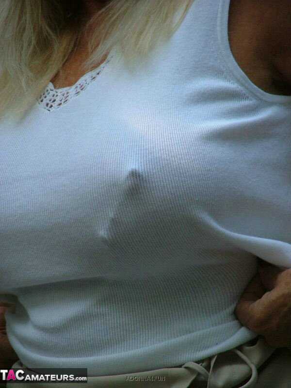 Pierced and Tortured: Adonna's Outdoor Adventures with her Mature Pussy and Nipples - Adonna