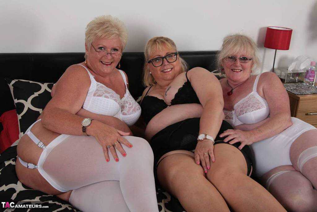 Double the Pleasure with Lexie Cummings and Two Fat Old Lesbians Playing with Each Other's Boobs - Lexie Cummings