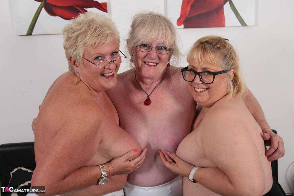 Double the Pleasure with Lexie Cummings and Two Fat Old Lesbians Playing with Each Other's Boobs - Lexie Cummings