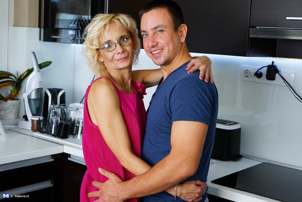 Mrs. Smith's Toy Boy Takes Her From Behind in the Kitchen While She Sucks His Cock - Rob, Gizelda B