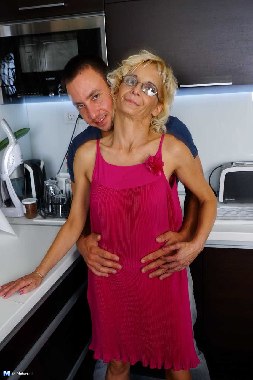 Mrs. Smith's Toy Boy Takes Her From Behind in the Kitchen While She Sucks His Cock - Rob, Gizelda B