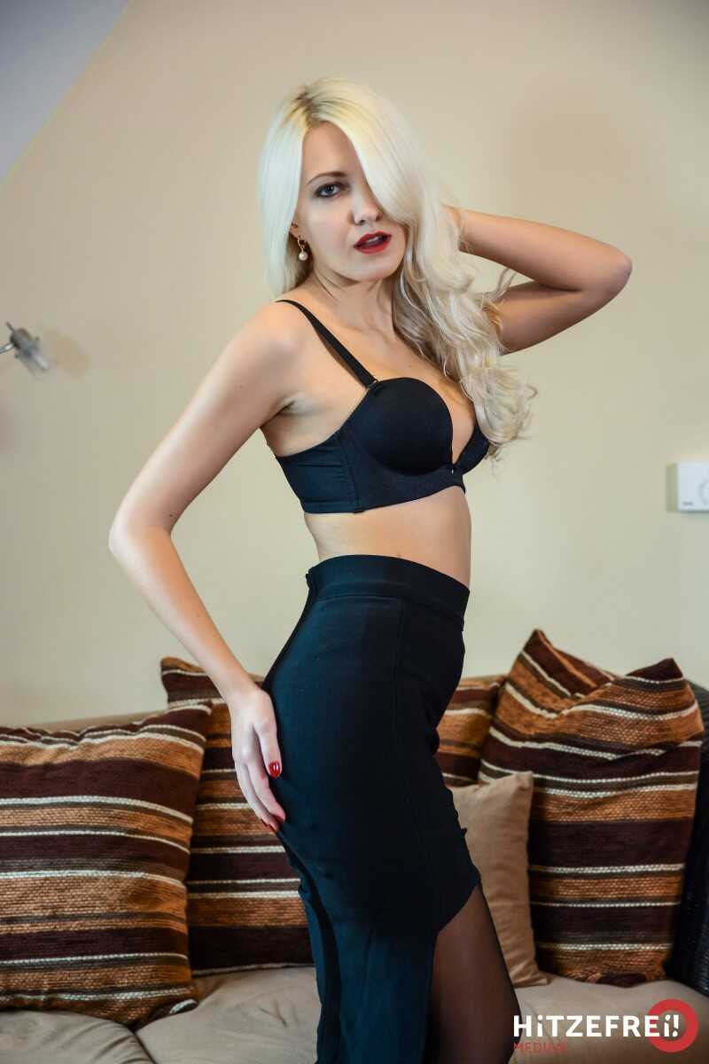 Blonde Helena Moeller's Anal Fisting Adventure in Nylons and Stockings Leads to Squirting Orgasm - Helena Moeller