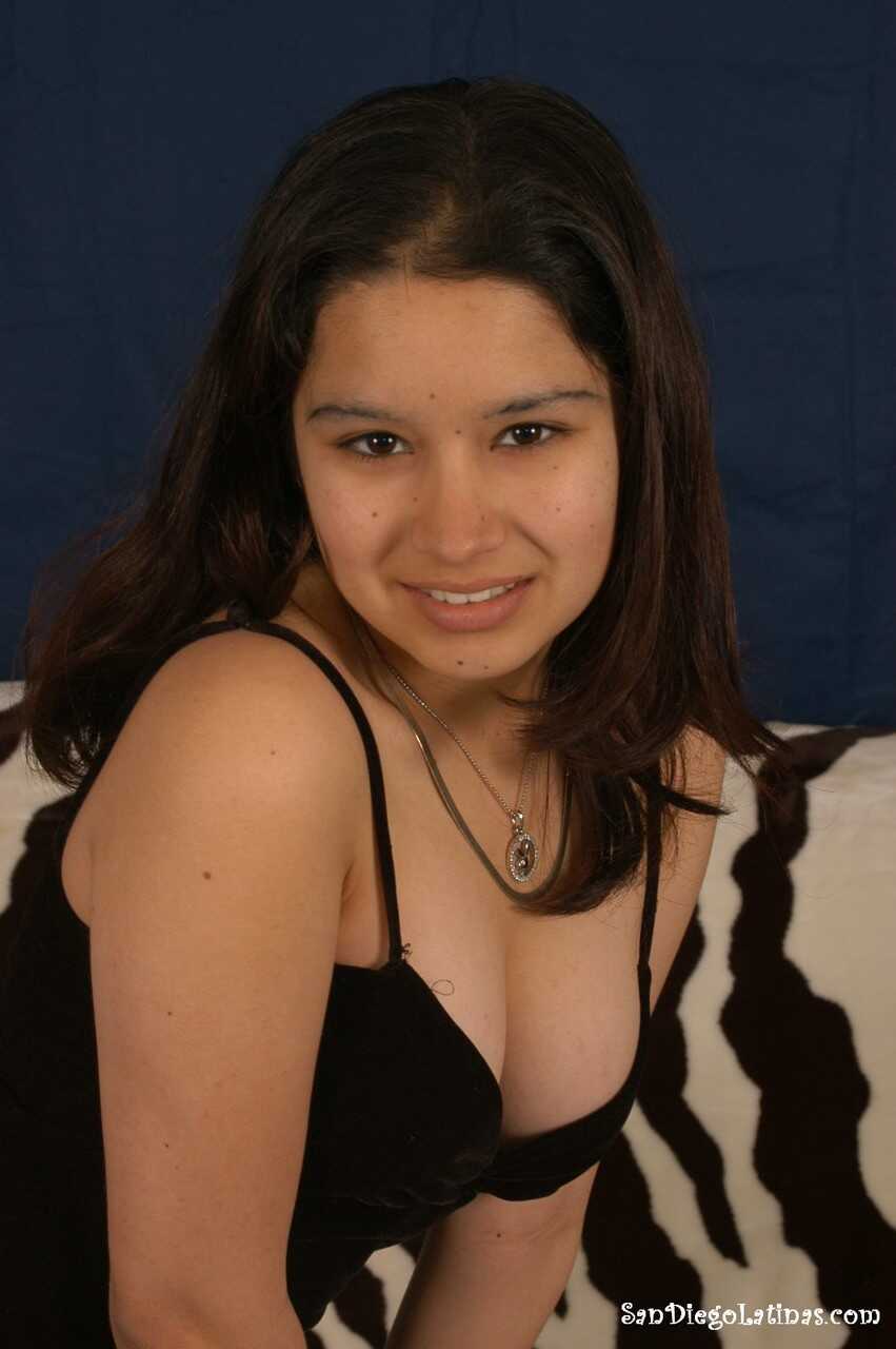 Hairy Latina Pussy Spreads Her Labia Lips After Getting Naked for the First Time - 